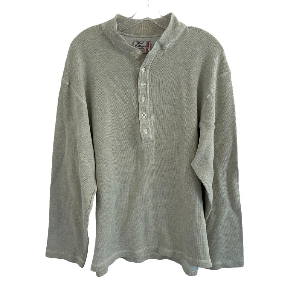 Diesel Knitting Co Ribbed Henley Shirt Size XL Men's Cotton Top Vintage